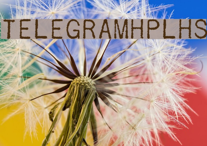 TelegramHPLHS Font examples