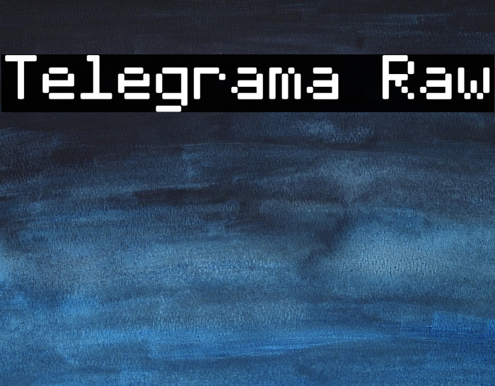 Telegrama Raw Font examples