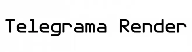Telegrama Render  フリーフォントのダウンロード