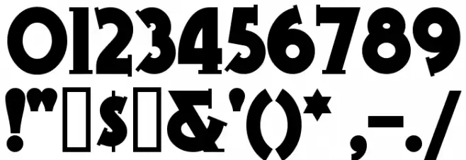 Telegraph Font OTHER CHARS