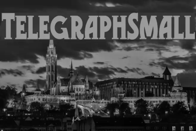 TelegraphSmall Font examples