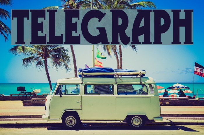 Telegraph Font examples