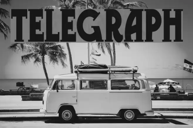 Telegraph Font examples