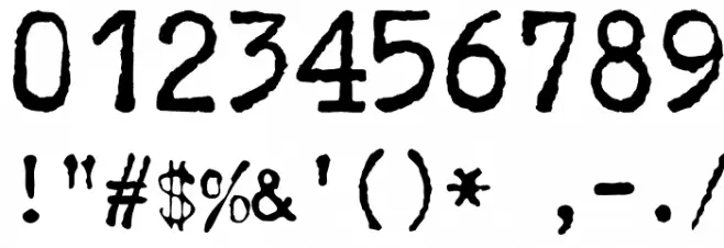 Telegraphem Font OTHER CHARS