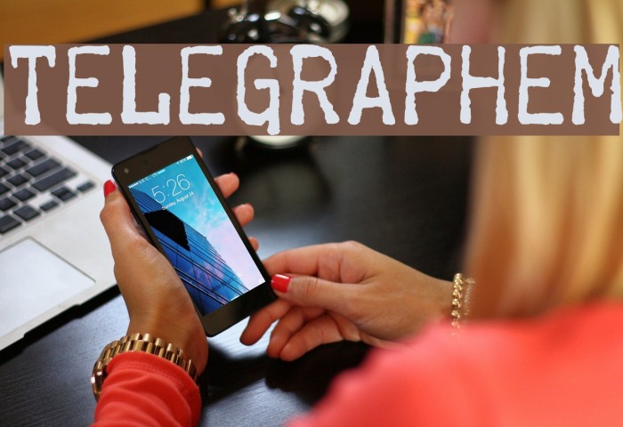 Telegraphem Font examples