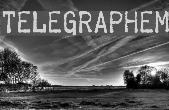 Telegraphem Font examples