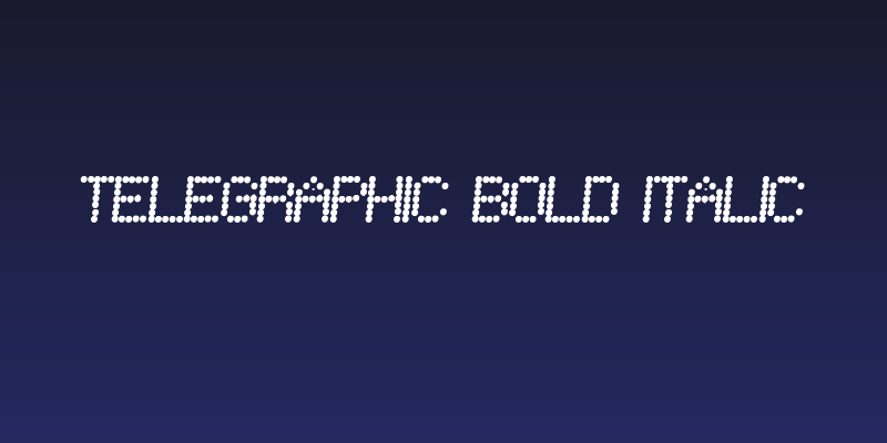 Telegraphic Bold Italic Social Header