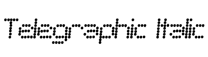 Telegraphic Italic Font