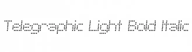 Telegraphic Light Bold Italic  フリーフォントのダウンロード