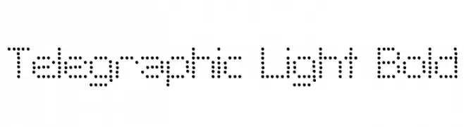 Telegraphic Light Bold  Скачать бесплатные шрифты