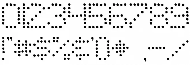 Telegraphic Light Bold フォント その他の文字