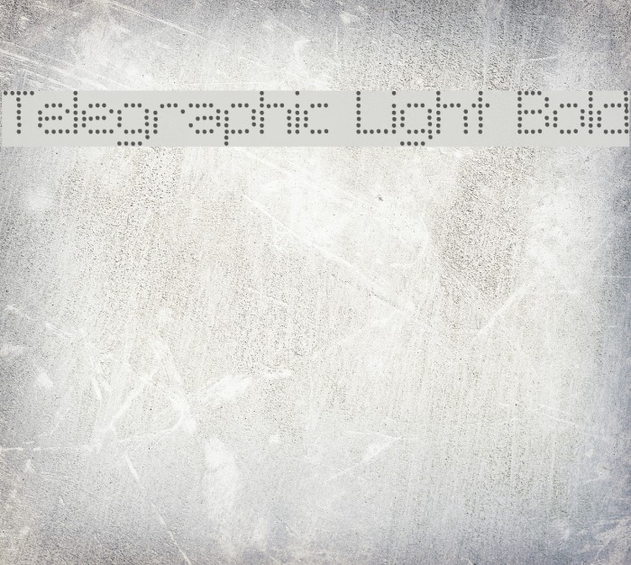 Telegraphic Light Bold Font examples