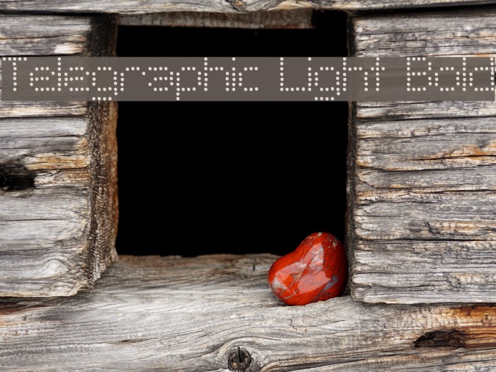 Telegraphic Light Bold Font examples