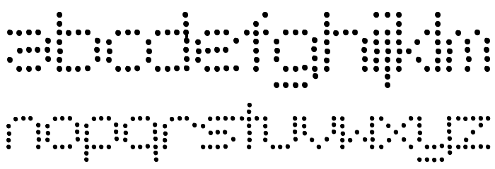 Telegraphic Light Bold Font LOWERCASE