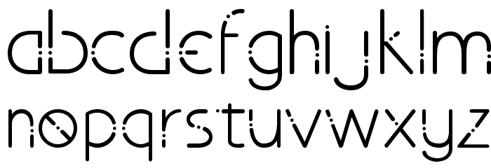 Telekinesis Sans Serif Font LOWERCASE