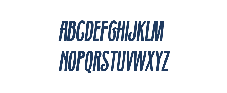 Telemachus Semi Bold Italic Uppercase