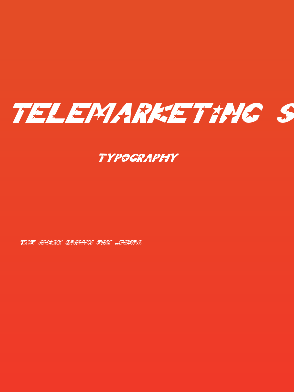 Telemarketing Superstar Italic Poster