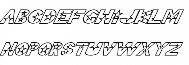 Telemarketing Superstar Italic फ़ॉन्ट लोअरकेस