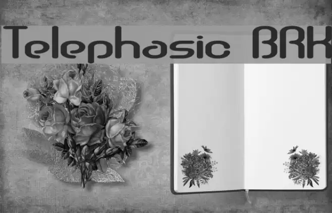 Telephasic BRK Font examples