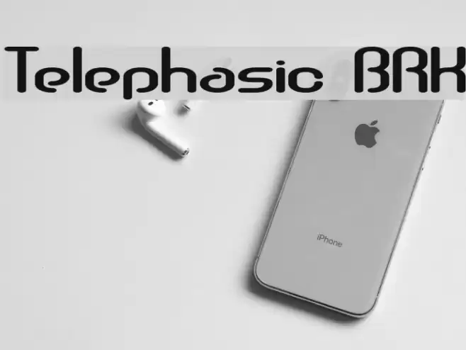 Telephasic BRK Font examples