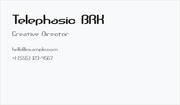 Telephasic BRK Business Card