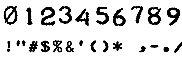 Teleprinter Bold Italic Font OTHER CHARS