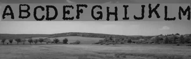 Teleprinter Bold Italic Font examples