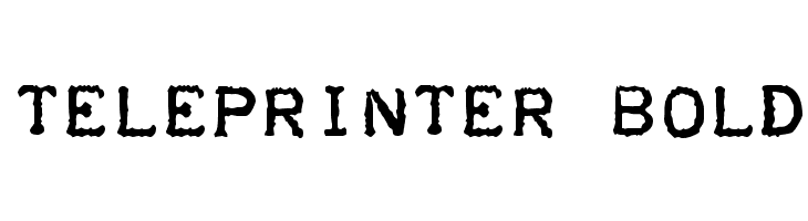 Teleprinter Bold  Free Fonts Download