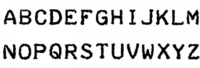 Teleprinter Bold خط أحرف كبيرة