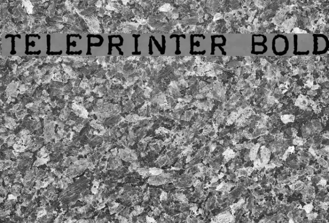 Teleprinter Bold Шрифта examples
