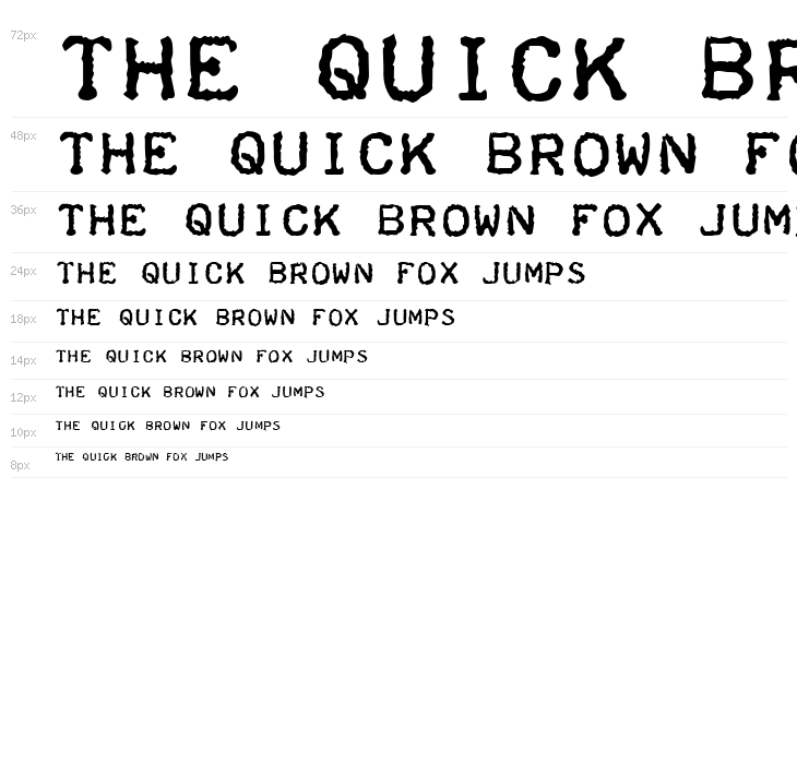 Teleprinter Bold Waterfall