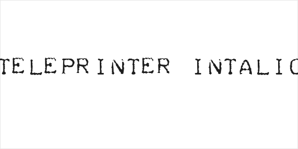 Teleprinter Intalic Logo