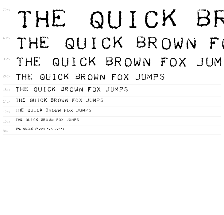 Teleprinter Intalic Waterfall