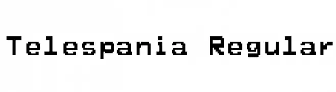 Telespania Regular  baixar fontes gratis