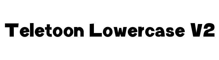 Teletoon Lowercase V2 फ़ॉन्ट