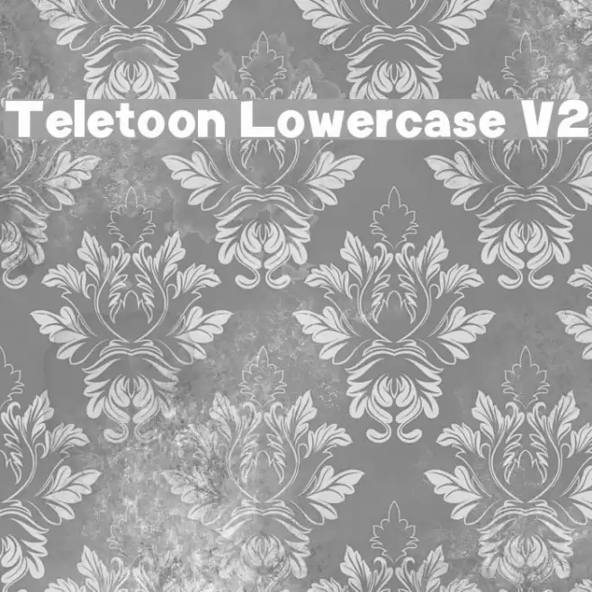 Teletoon Lowercase V2 خط examples