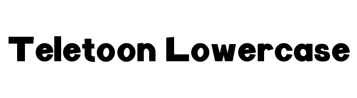 Teletoon Lowercase  baixar fontes gratis