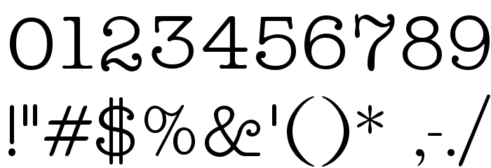 Teletype Regular Font OTHER CHARS