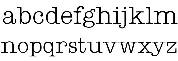 Teletype Regular Font LOWERCASE