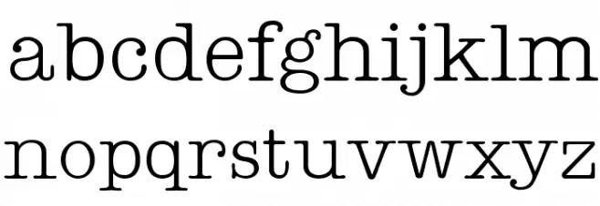 Teletype Regular 字体 小写
