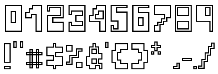 Televideo Reverse Font OTHER CHARS