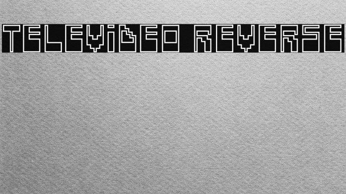 Televideo Reverse Example 1