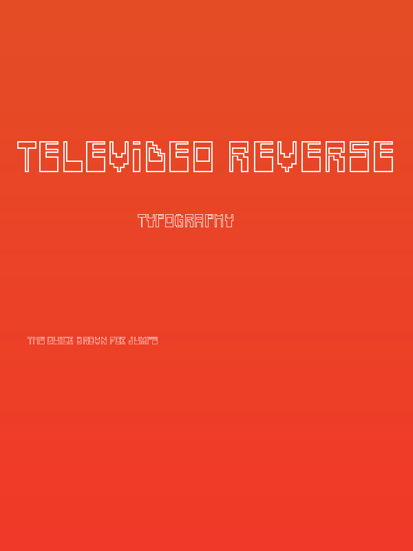 Televideo Reverse Poster