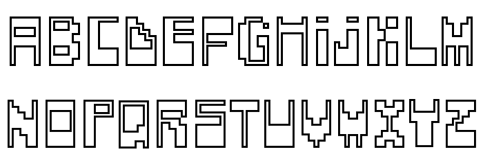 Televideo Reverse Font LOWERCASE