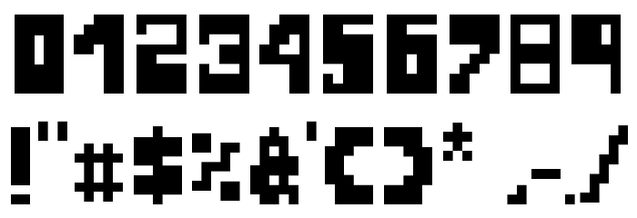 Televideo Font OTHER CHARS