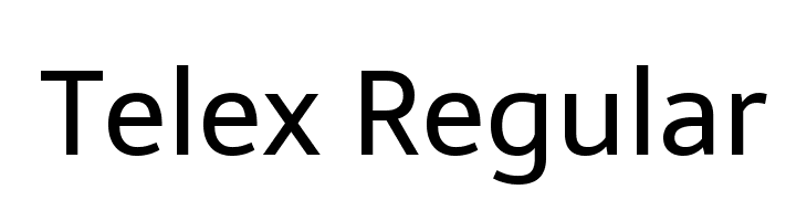 Telex Regular Font
