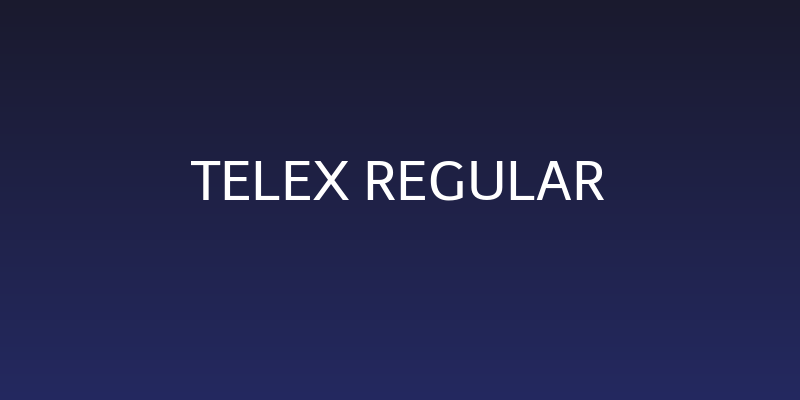 Telex Regular Social Header