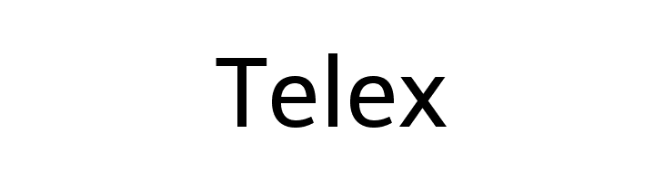 Telex Font