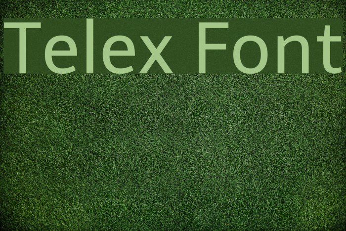 Telex Font examples