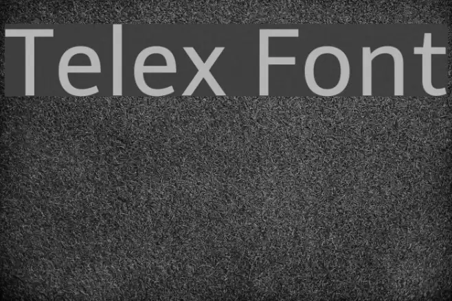Telex フォント examples